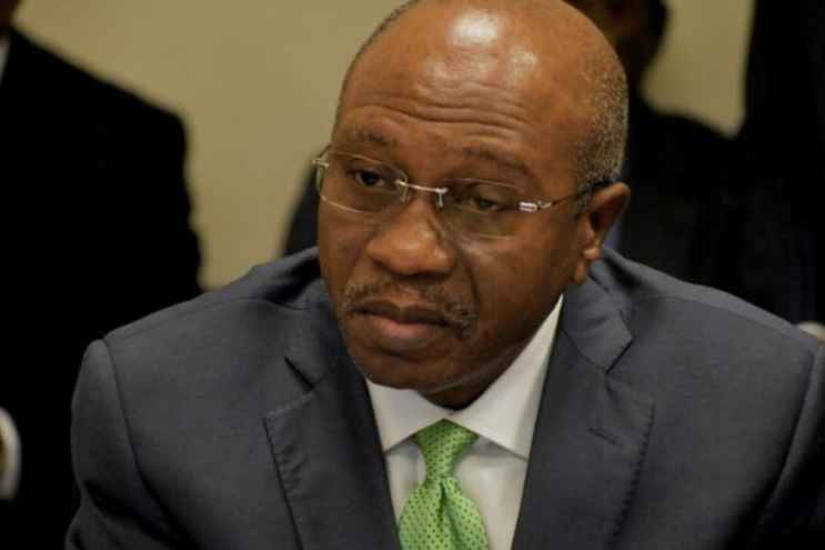 A file photo of central bank governor, Godwin Emefiele.