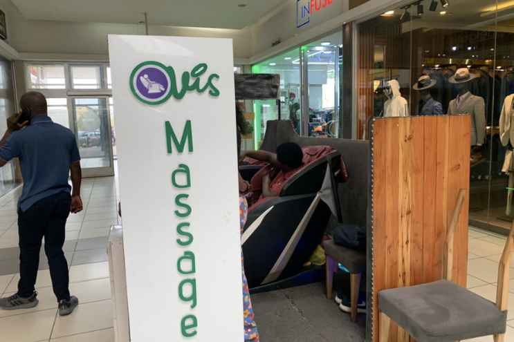 Ovis Massage offers cheap massage options inside the Ikeja City Mall.