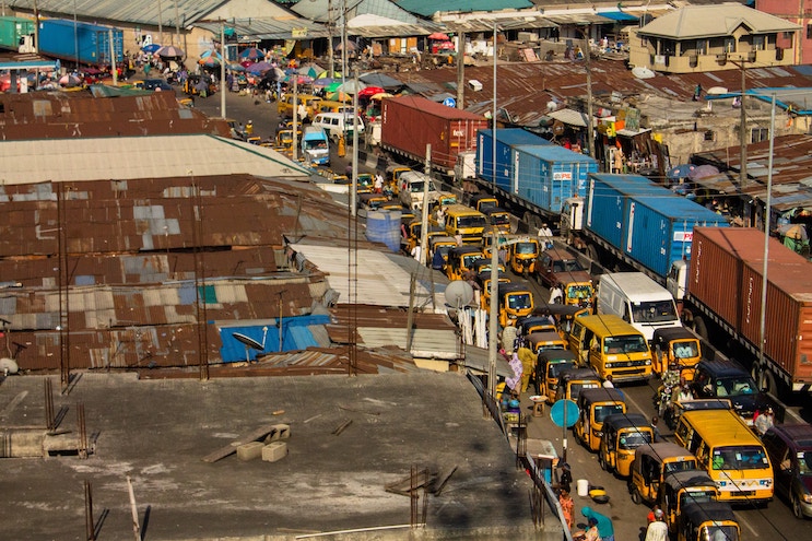 A panoramic view of traffic in Lagos. Credit: Dami Akinbode / Unsplash