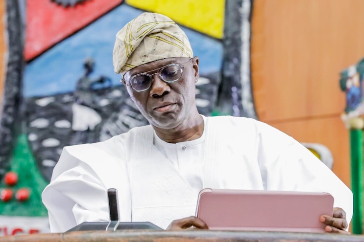 A file photo of Governor Babajide Sanwo-Olu at the Lagos State House of Assembly. Credit: LSHA / Twitter