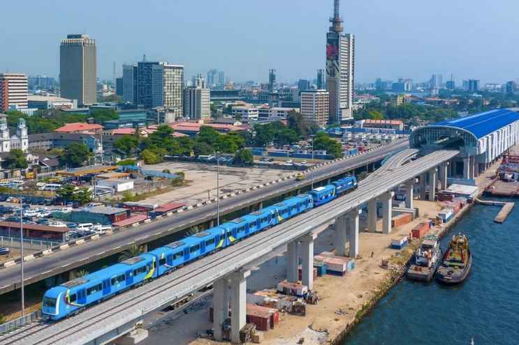 A file photo of the Lagos blue line on a test drive. Credit Quartz / Lagos State Government.