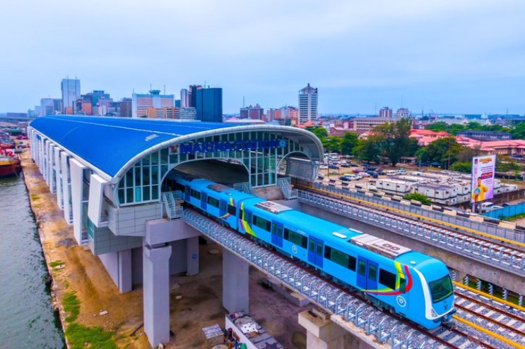 A file photo of the Lagos Blue Line. Credit: Governor Babajide Sanwo-Olu / Twitter.