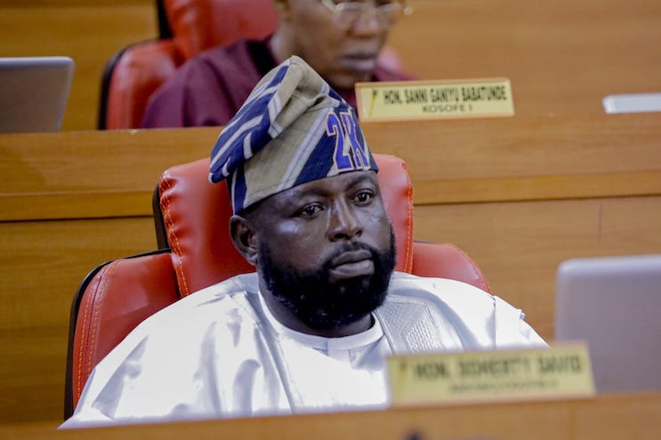 Hon. David Doherty at a session of the Lagos House of Assembly. Credit: David Doherty / Facebook