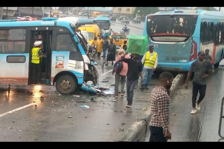 Scene of the accident. Photo Credit: Politics Nigeria