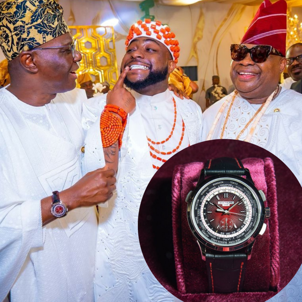 Sanwo Olu spotted wearing luxury watch at Davido s wedding