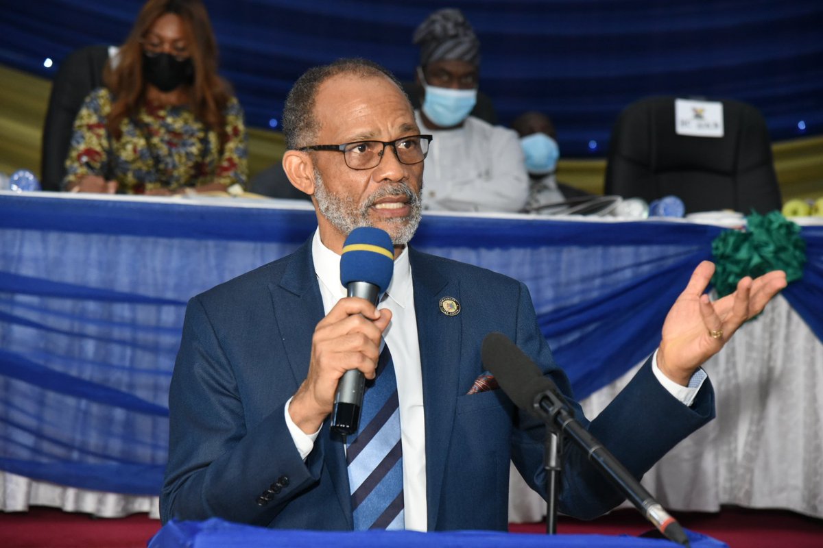 Prof. Akin Abayomi delivering a speech on the establishment of Drug Management Agency. Credit: Prof. Akin Abayomi/X