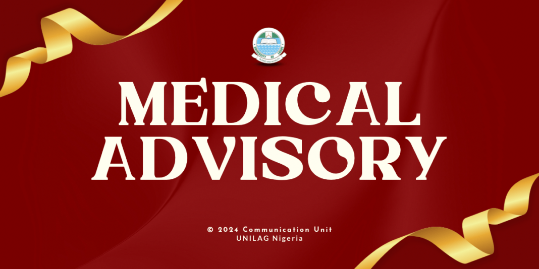 UNILAG Medical Advisory. Credit: UNILAG
