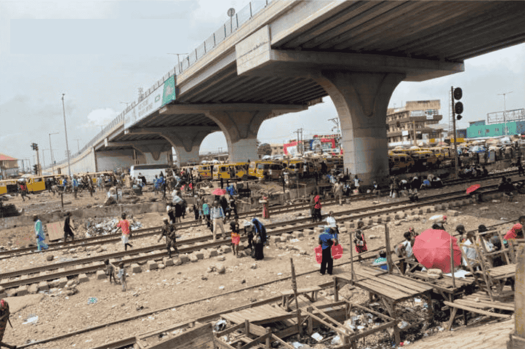 A file photo of the Jubilee bridge in Agege.