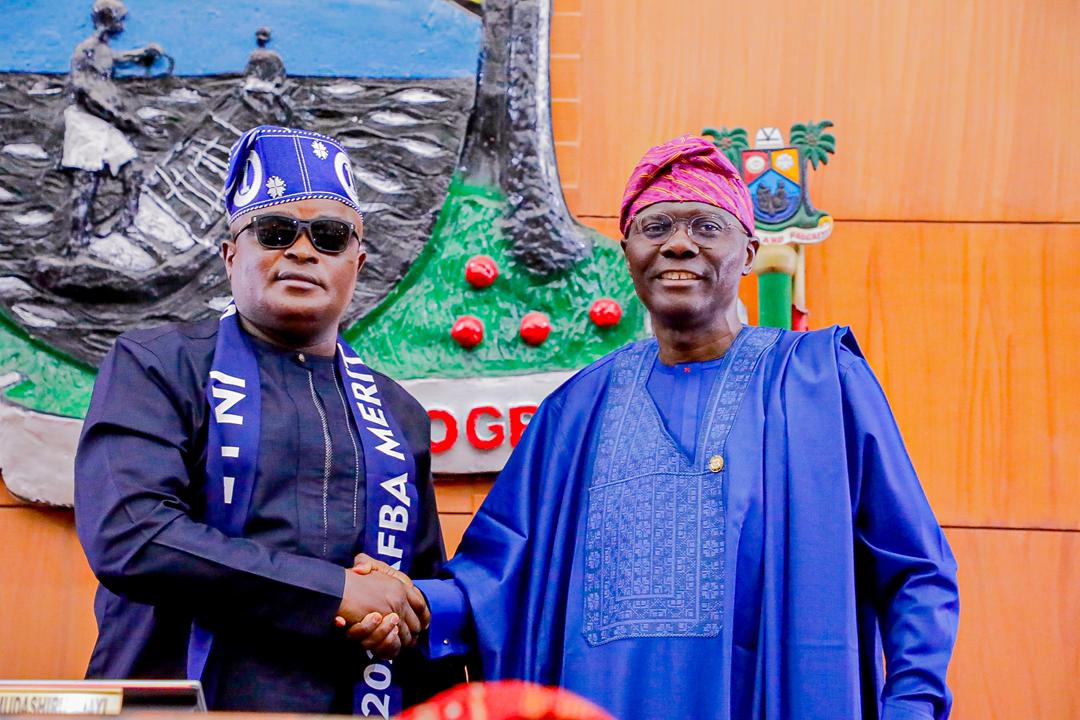 Speaker of the Lagos State House of Assembly, Rt. Hon. Mudashiru Obasa and Lagos state Governor, Babajide Sanwo-Olu