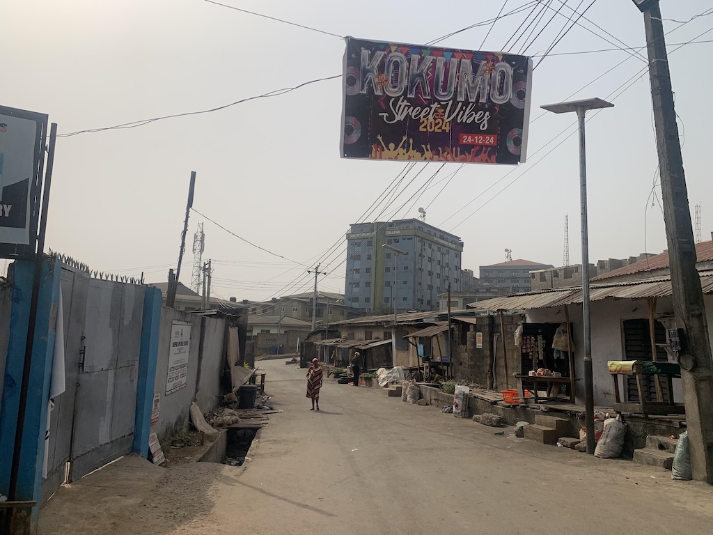 A view of Kokumo Street, a suburban community in Aguda-Ogba.