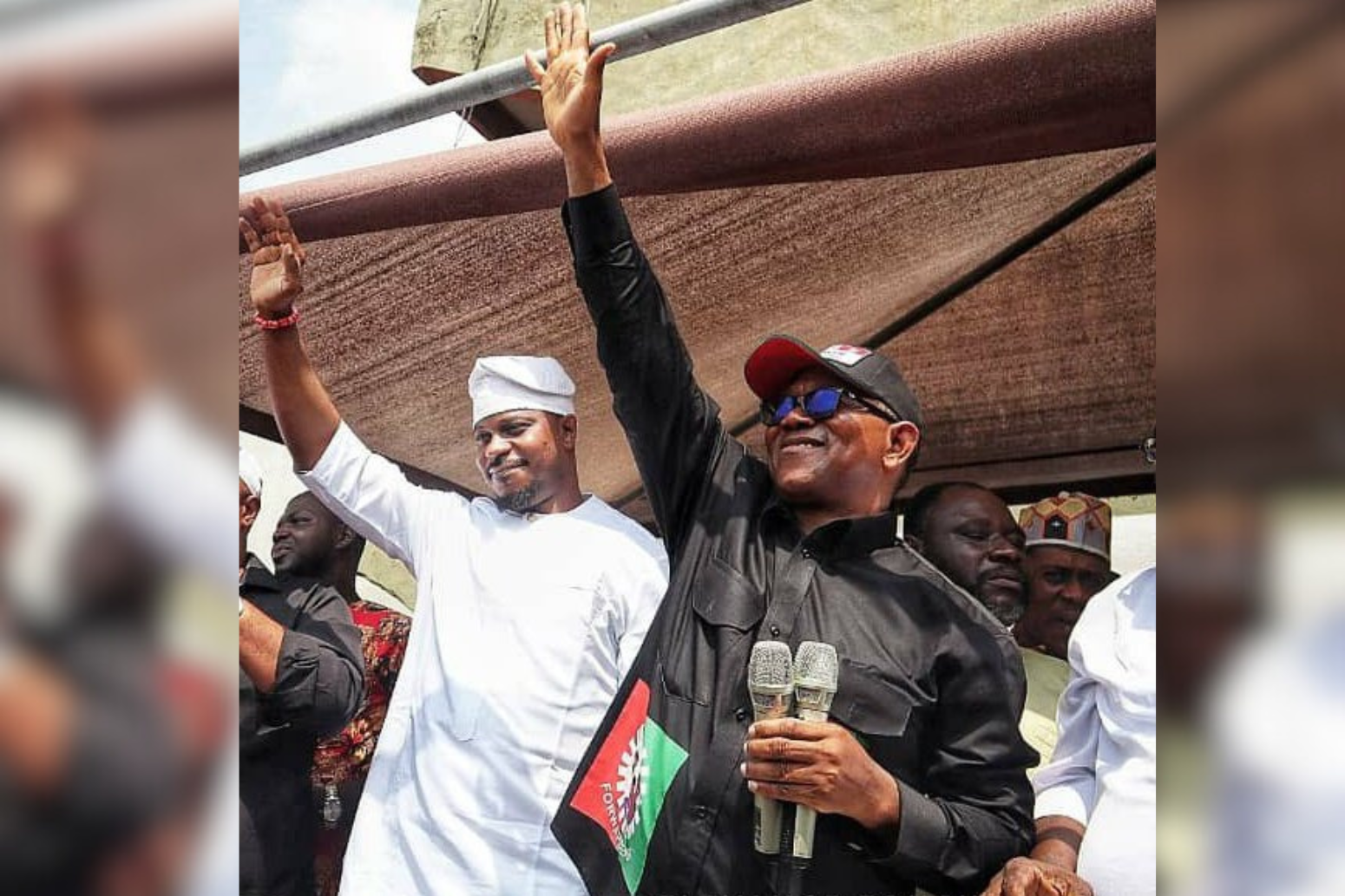 A file photo of Peter Obi and Gbadebo Rhodes-Vivour. Credit: Relevance Touch